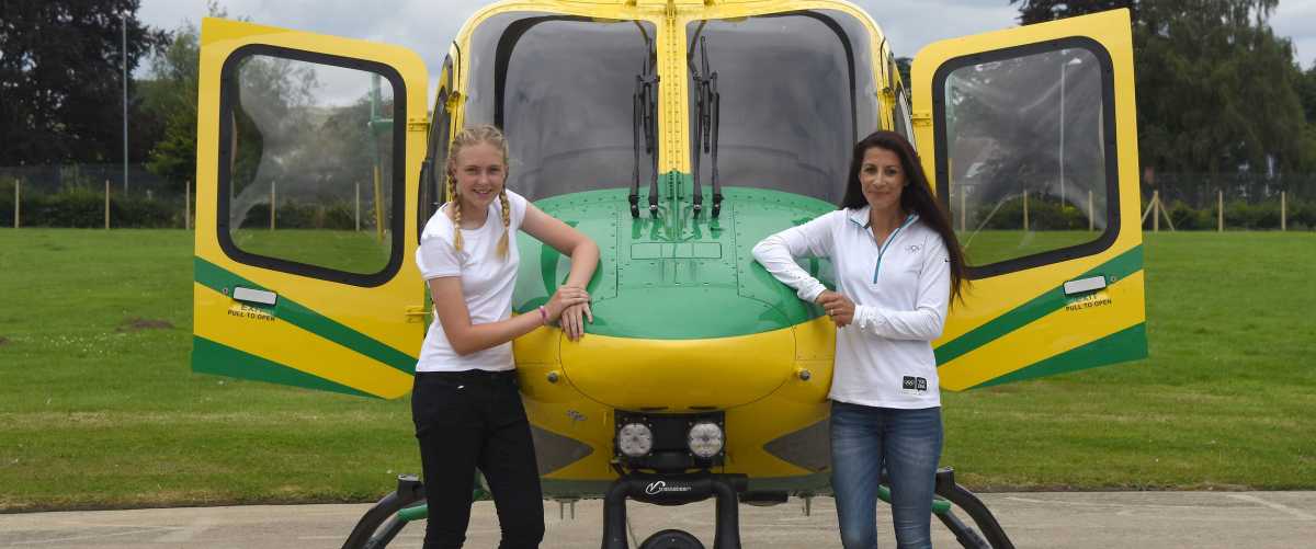 Wiltshire sports stars Shelley Rudman and Lauren Booth become Air Ambulance Ambassadors.