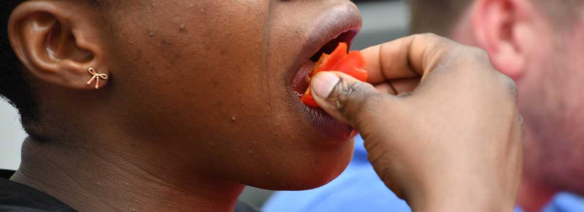 Wharf Green Chilli eating contest.